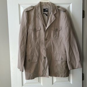 Marc Ecko Linen Blend Jacket with Embroidery